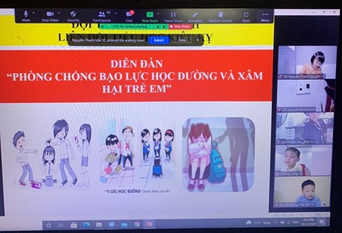 Liên đội tiểu học Kiêu Kỵ tổ chức diễn đàn Phòng chống bạo lực học đường và xâm hại trẻ em tới các em học sinh